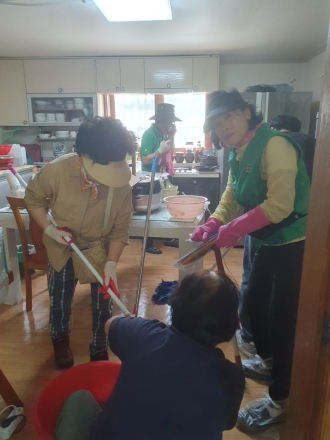 재난현장 피해복구 활동 '학운동 숙실마을 일대'