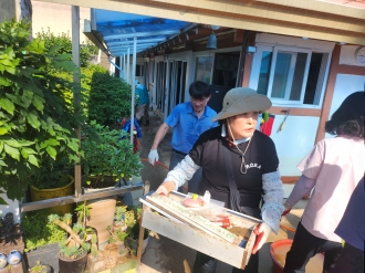재난현장 피해복구 활동 '지산2동 일대'